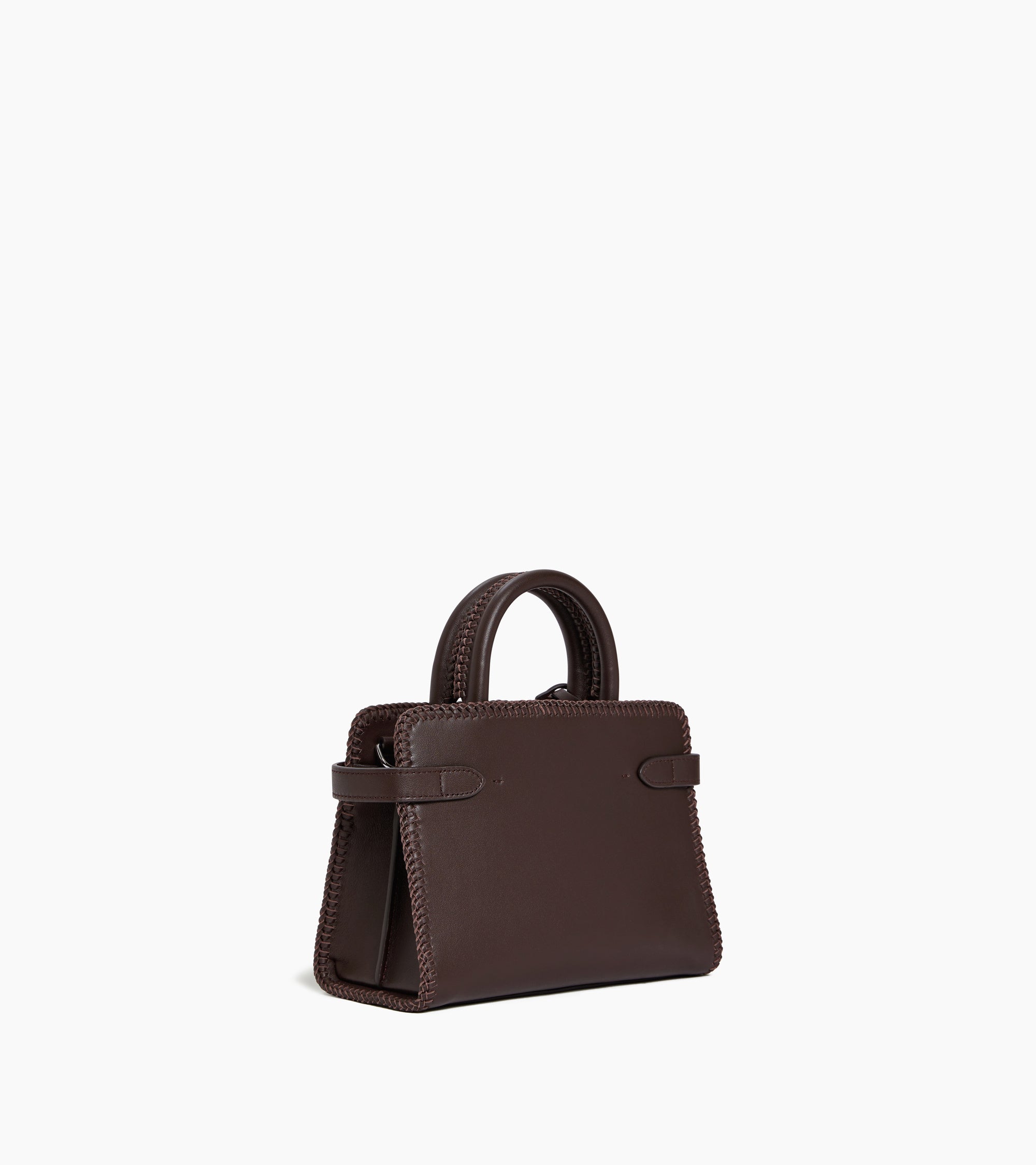 Le Tanneur Emilie petit sac main cuir lisse Arabica
