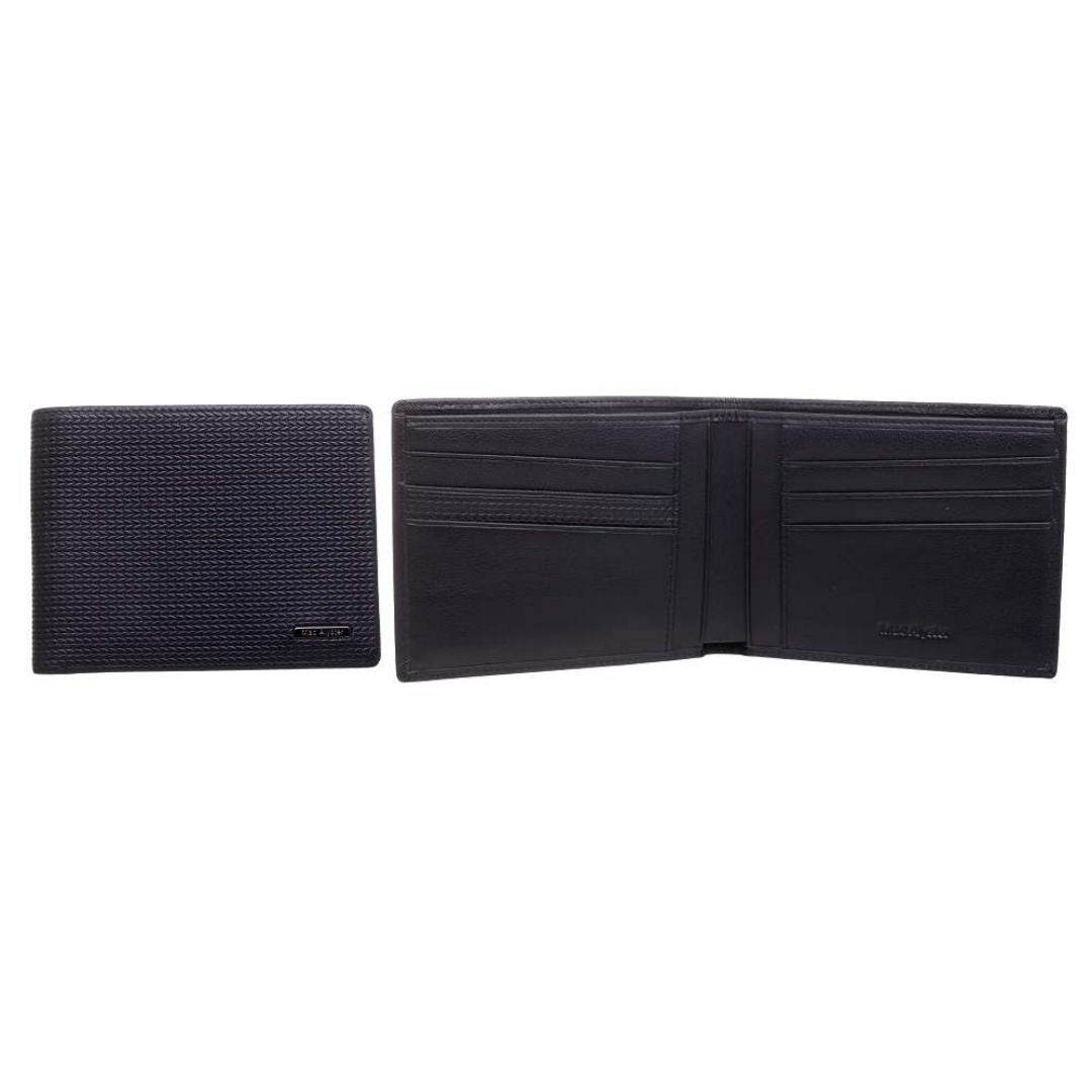 MAC ALYSTER CAMBRIDGE 04 portefeuille italien noir plat