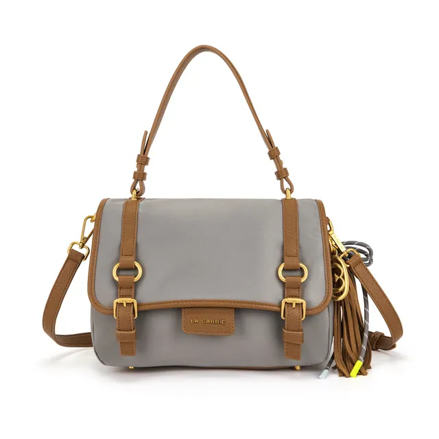 La Carrie Atena Dark Wave sac shopping gris nylon