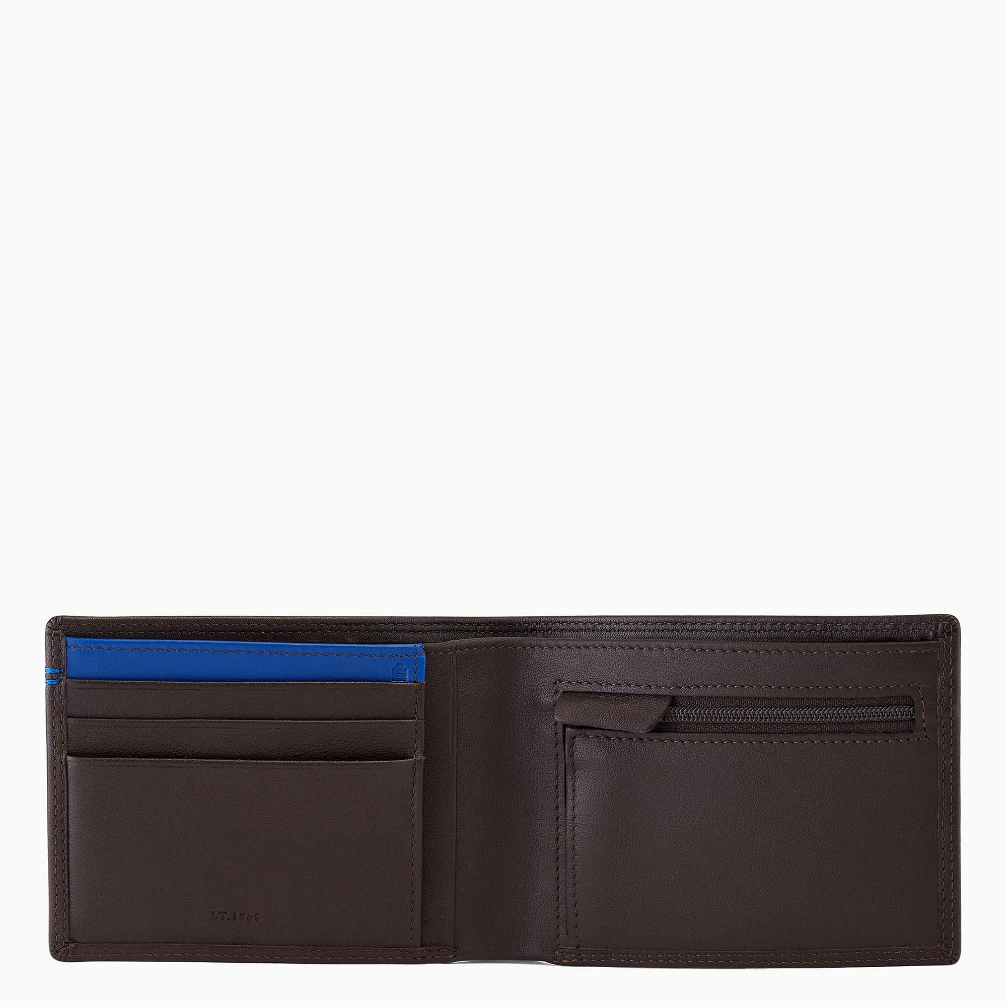 Le Tanneur Wallets coffret portefeuille zippé cuir lisse + porte-clés
