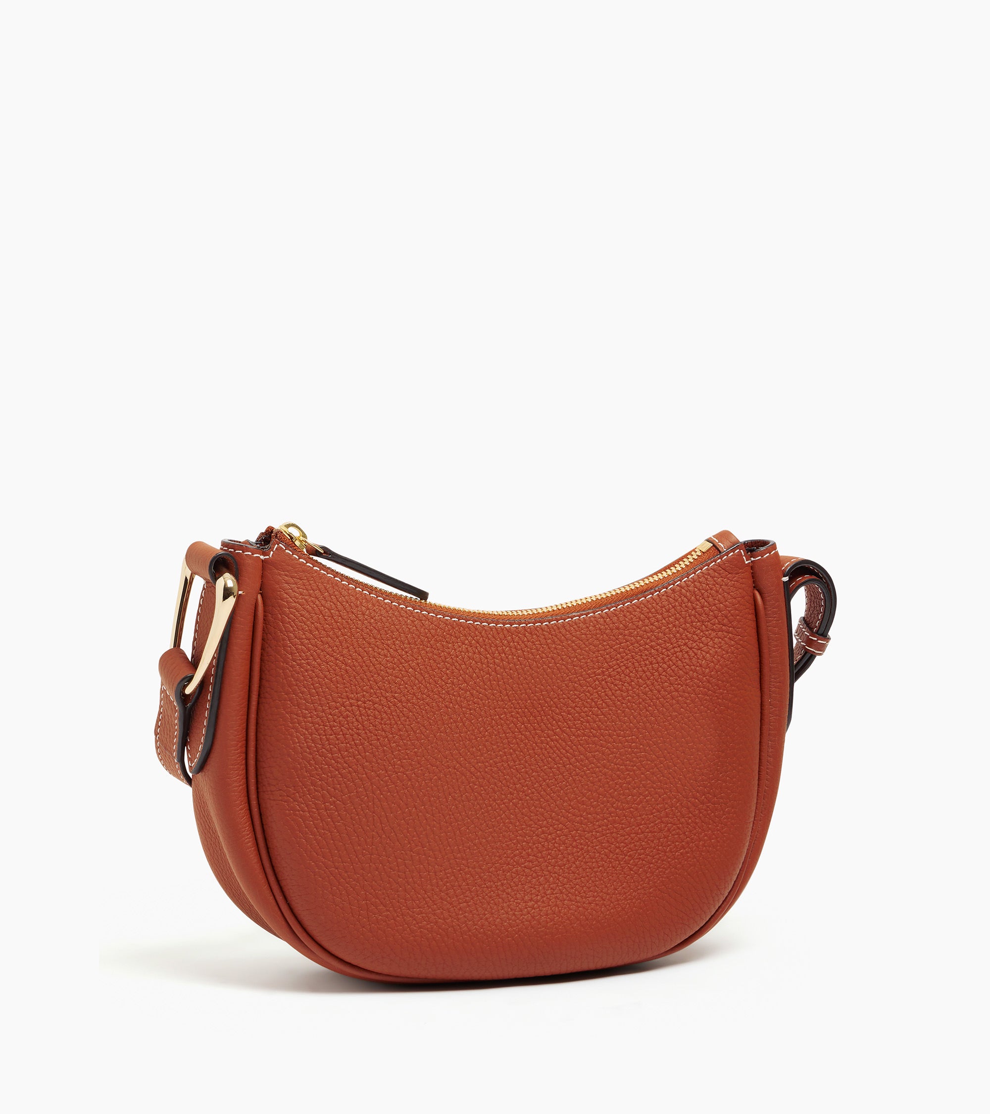 Le Tanneur Madeleine bandoulière cuir Mahogany Brown