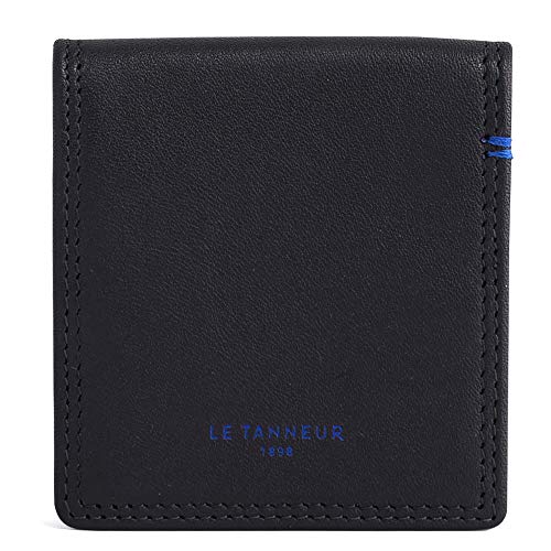 Le Tanneur porte-monnaie boîte cuir lisse 7x7,5 cm