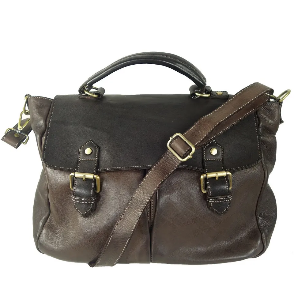Collection Esprit Cuir Toni cartable cuir brun homme