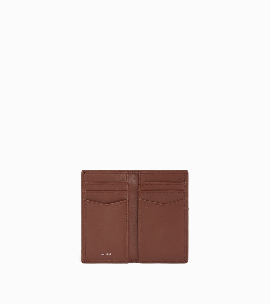 Le Tanneur Charlotte porte-cartes cuir vertical femme anti-RFID