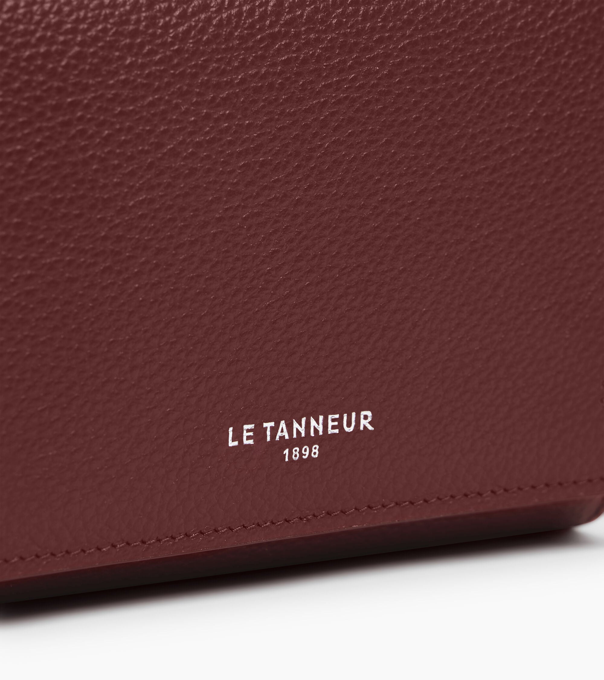 Le Tanneur Louison portefeuille cuir grainé Revolution Red