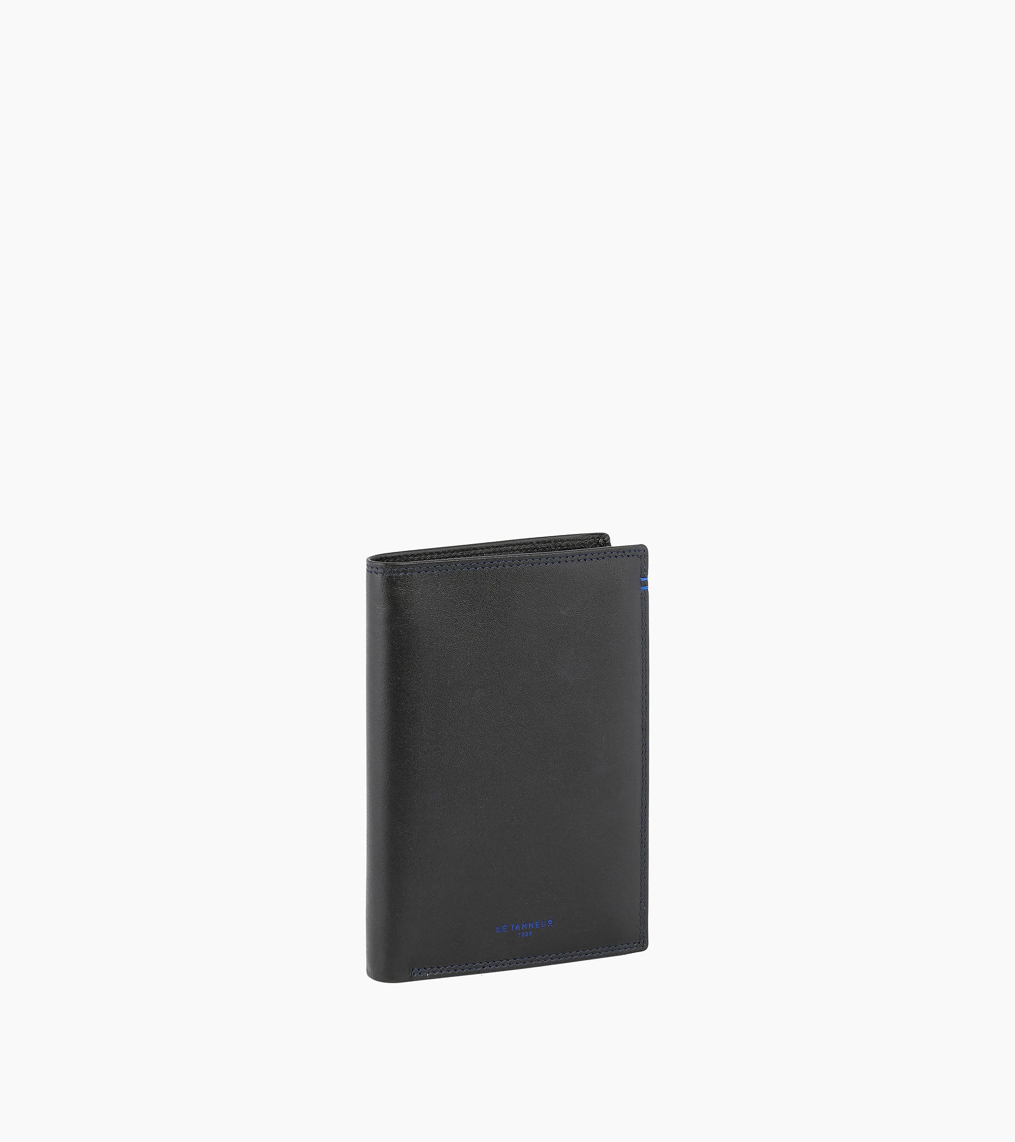 Le Tanneur Martin grand portefeuille cuir noir 2 volets