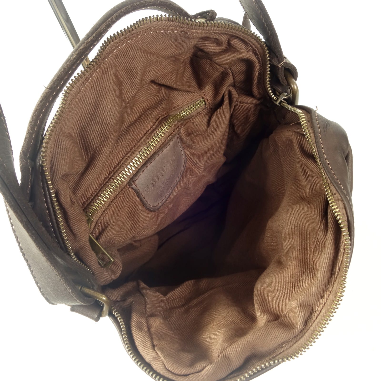 Collection Esprit Cuir Dino sacoche marron cuir souple