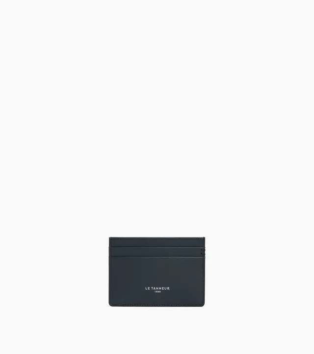 Le Tanneur Wallets Lucien porte-cartes cuir bleu Twilight