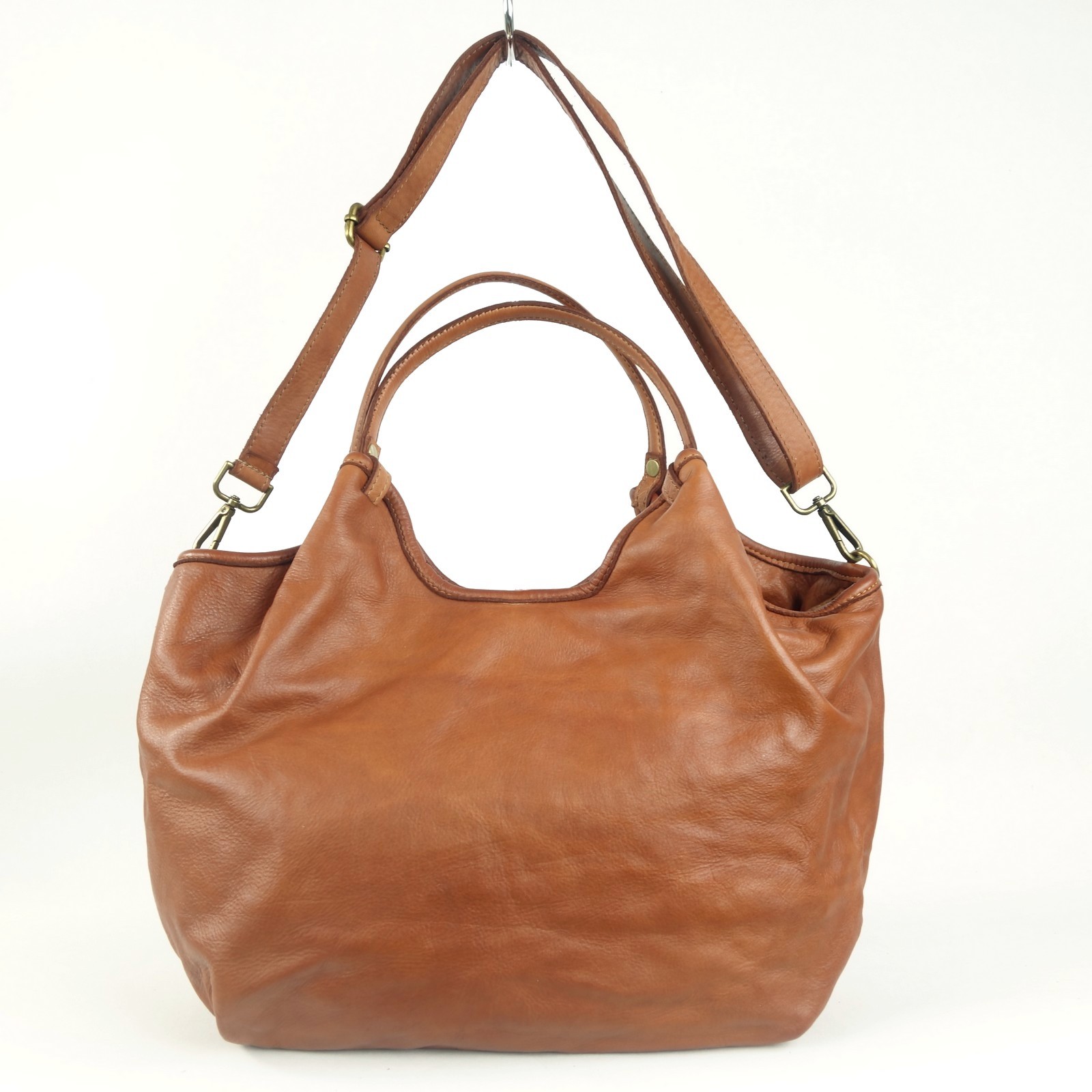 Collection Esprit Cuir TILDE sac porté épaule cognac cuir