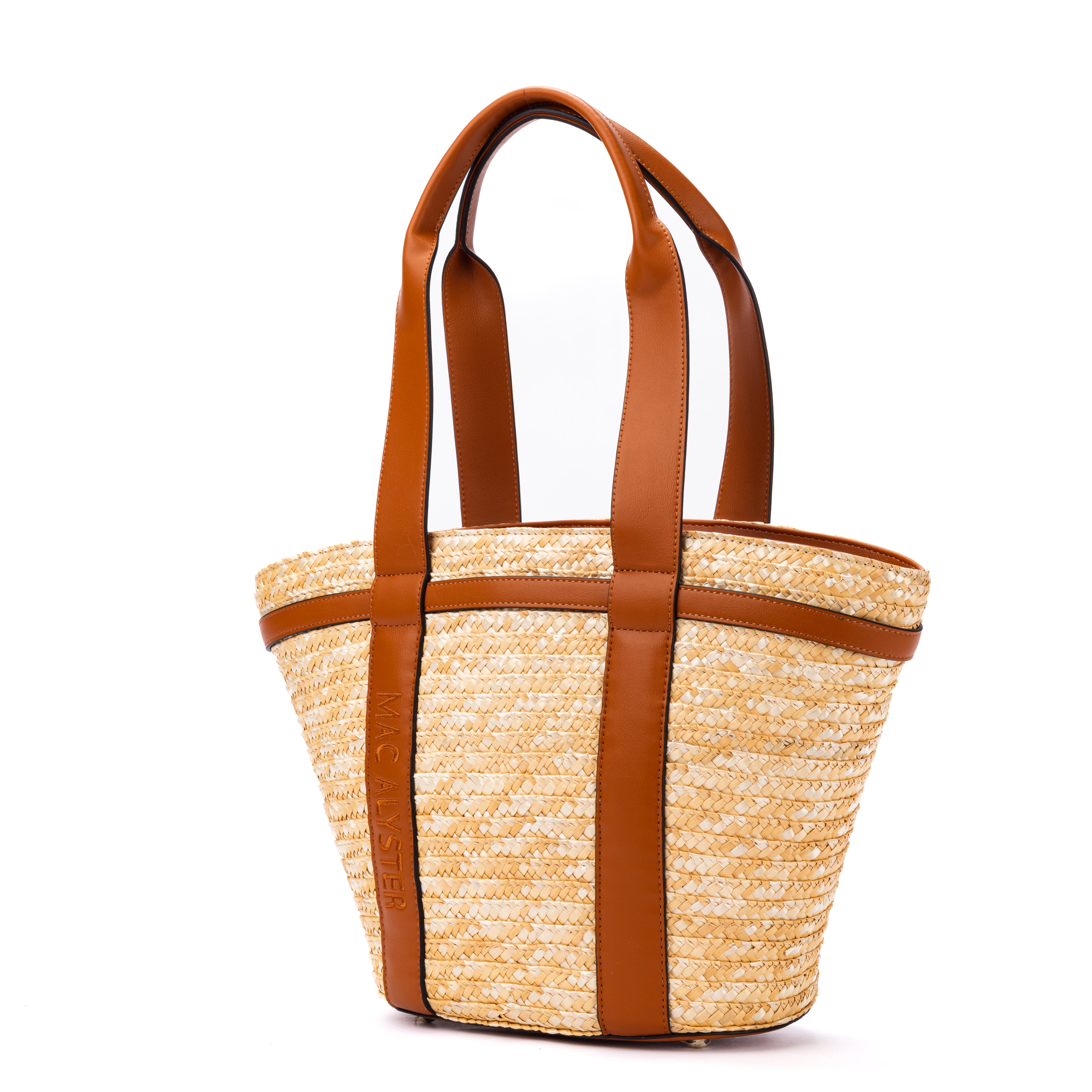 Mac Alyster Fidji grand sac cabas cognac 46 cm