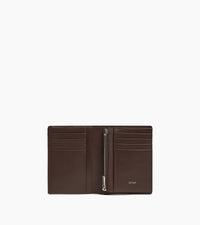 Le Tanneur Lucien portefeuille cuir vertical zip fin