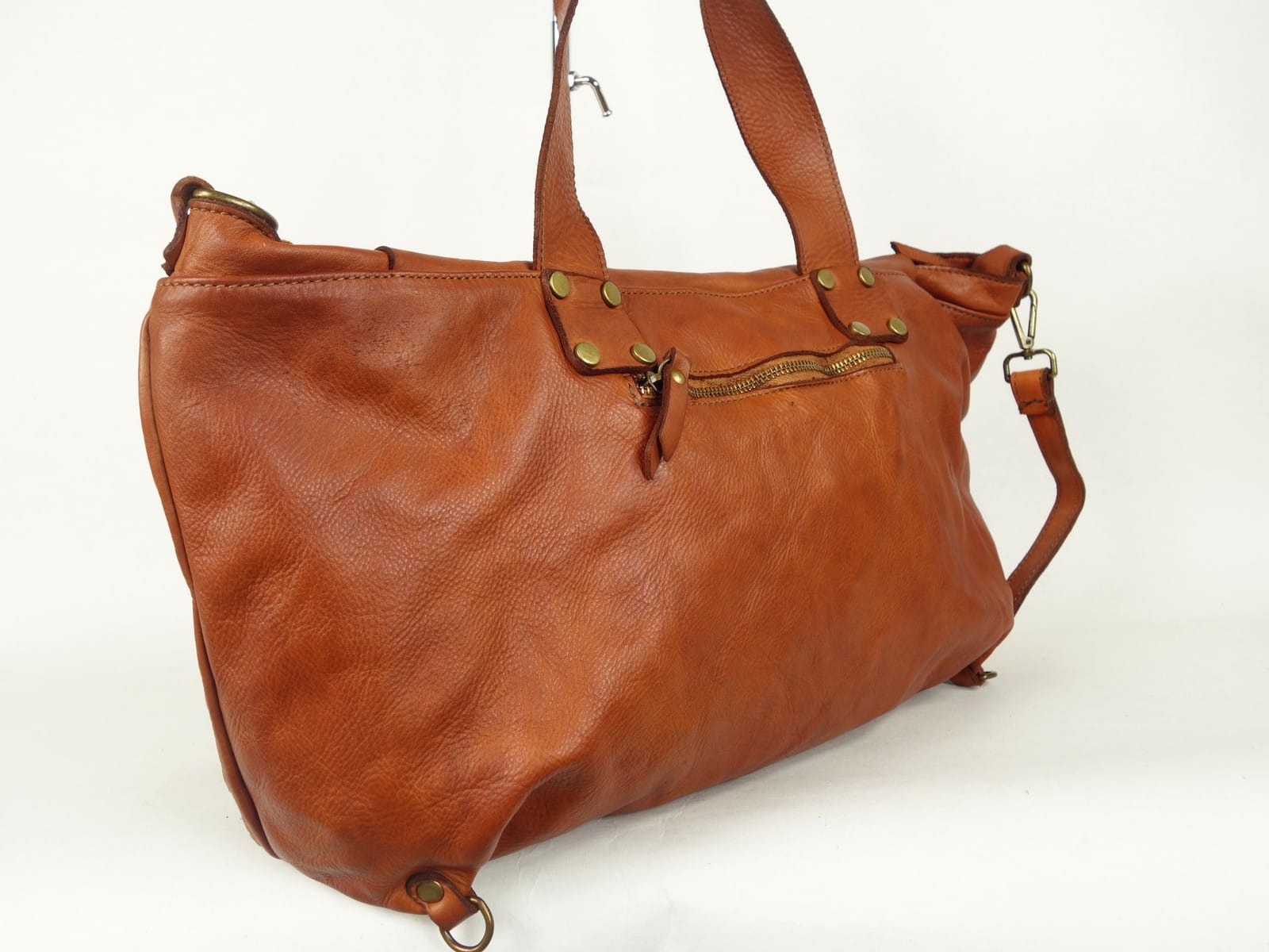 Collection Esprit Cuir PAULINO grand sac cuir naturel XL