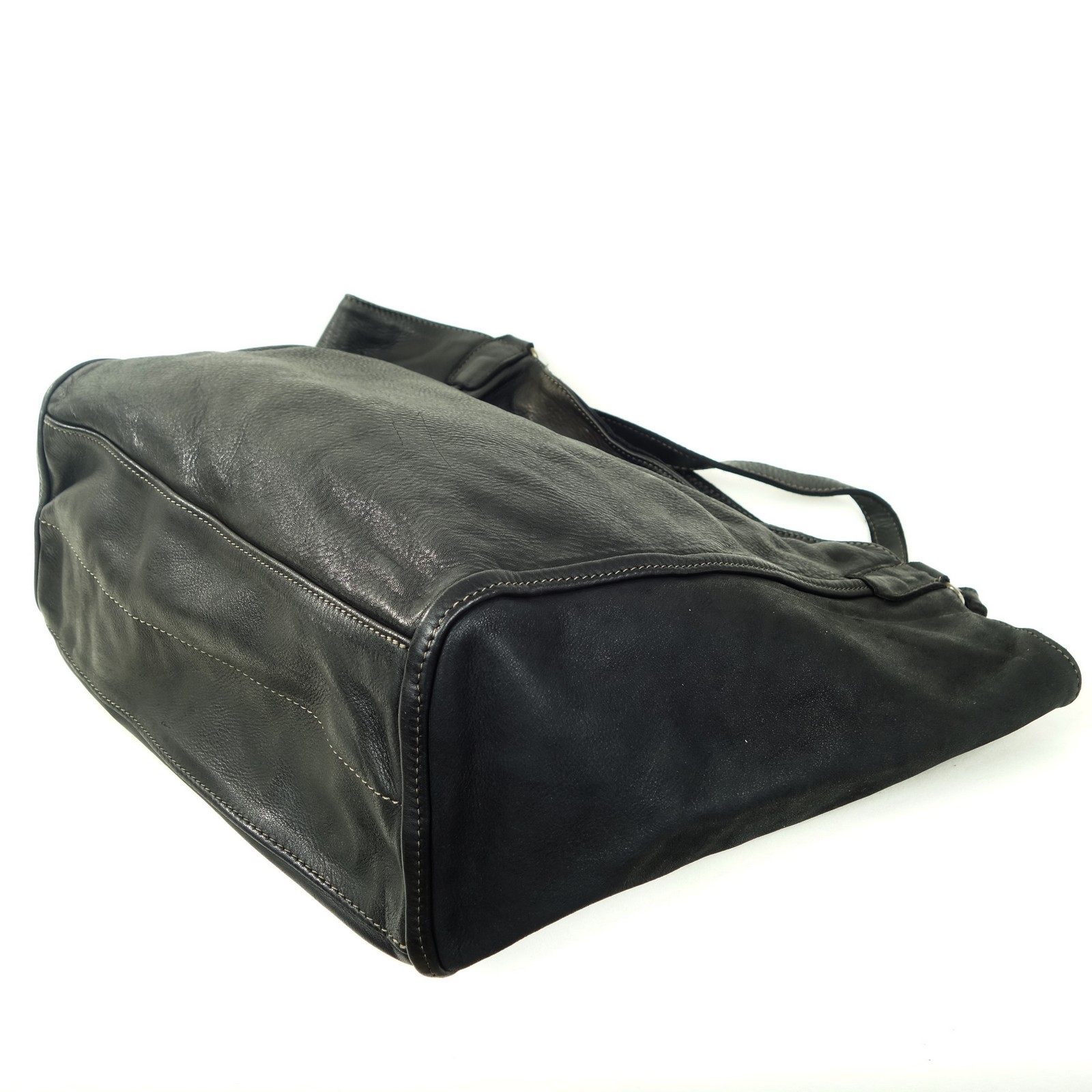 Collection Esprit Cuir Davy cabas cuir noir vintage A4