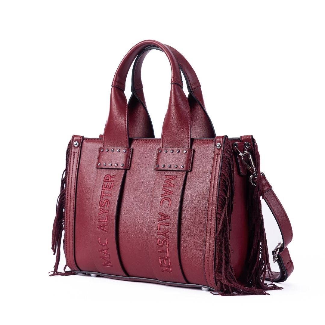 MAC ALYSTER Capsule Clover sac shopping Bordeaux Burgundy
