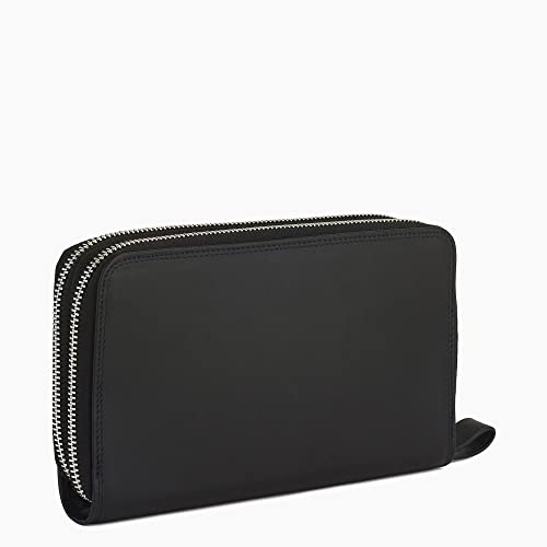 Le Tanneur Compagnon zippé portefeuille cuir lisse homme 21 cm