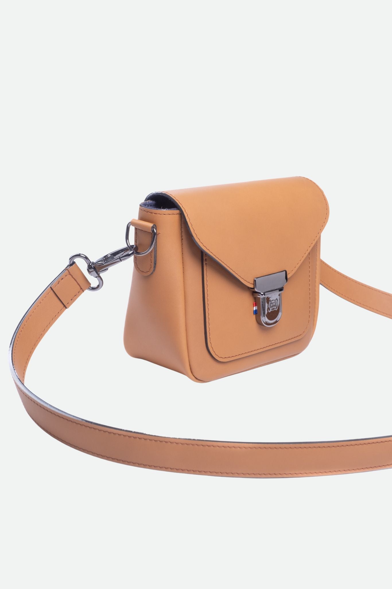 Nodie's Isée mini sac bandoulière camel lisse cuir