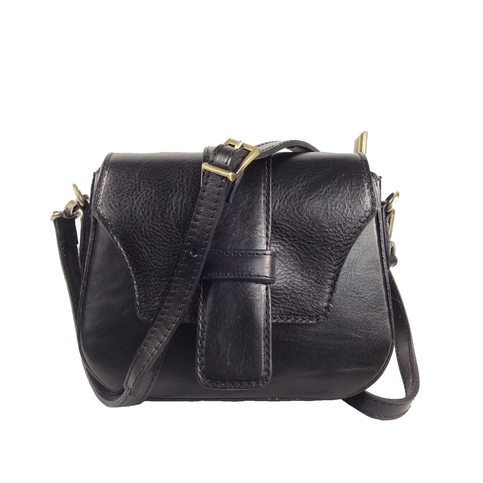 Collection Esprit Cuir GEA mini sac bandoulière cuir noir