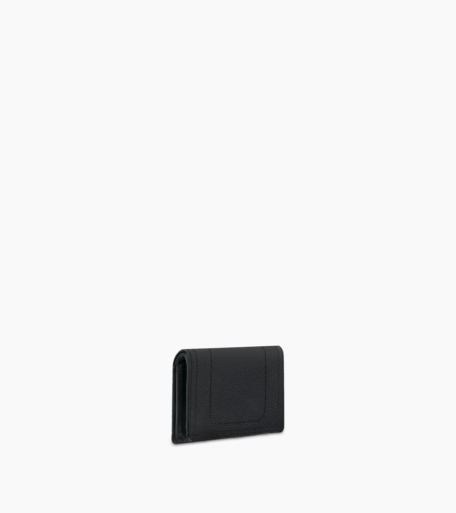 Le Tanneur Ella petit portefeuille cuir grainé noir Black