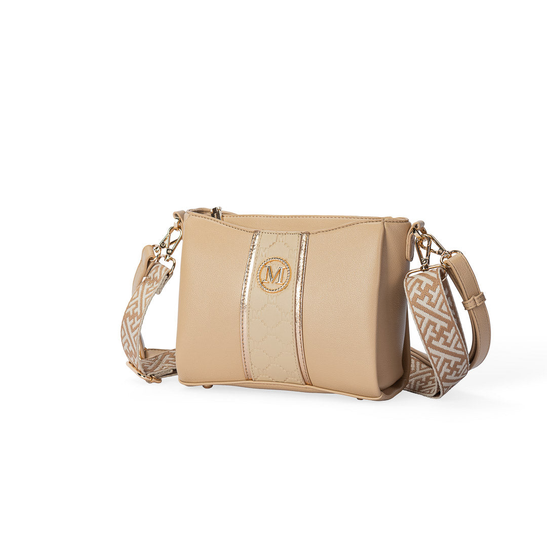 MAC ALYSTER Paradoxe sac bandoulière marine monogramme