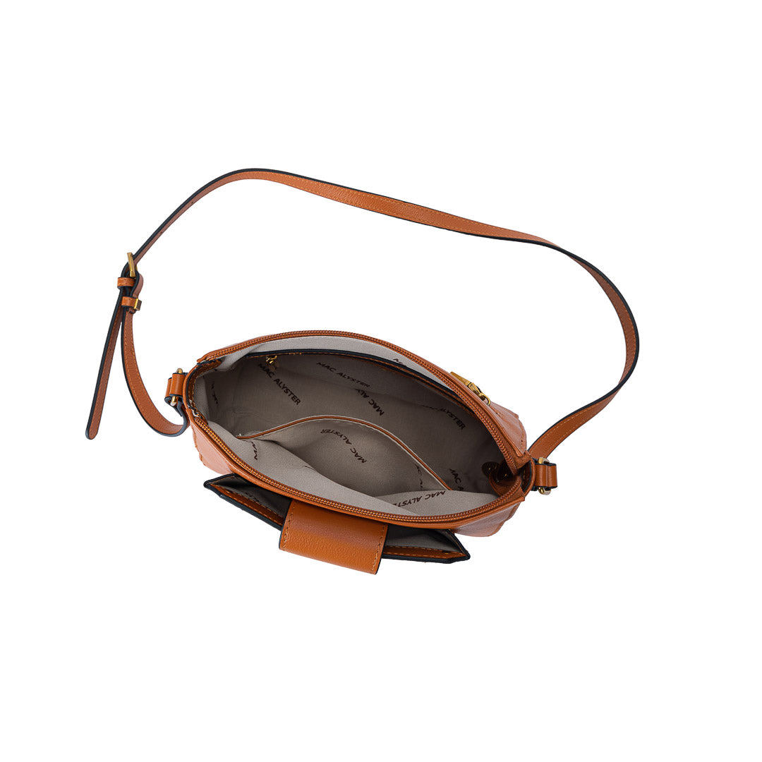 Mac Alyster Mona petit sac trotteur cuir Noir compact quotidien