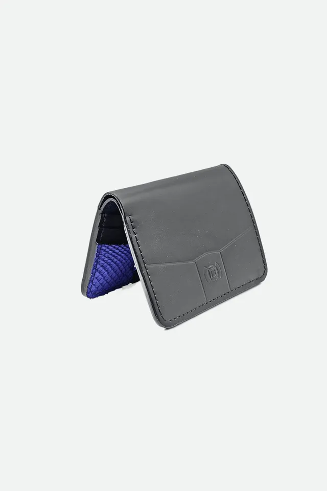 Nodie's Arsène portefeuille cuir noir et bleu