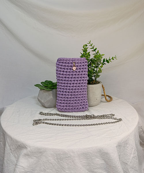 Takiri Infini TK771 sacoche téléphone violet crochet