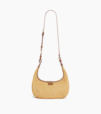 Le Tanneur Juliette sac hobo cuir lisse effet raphia