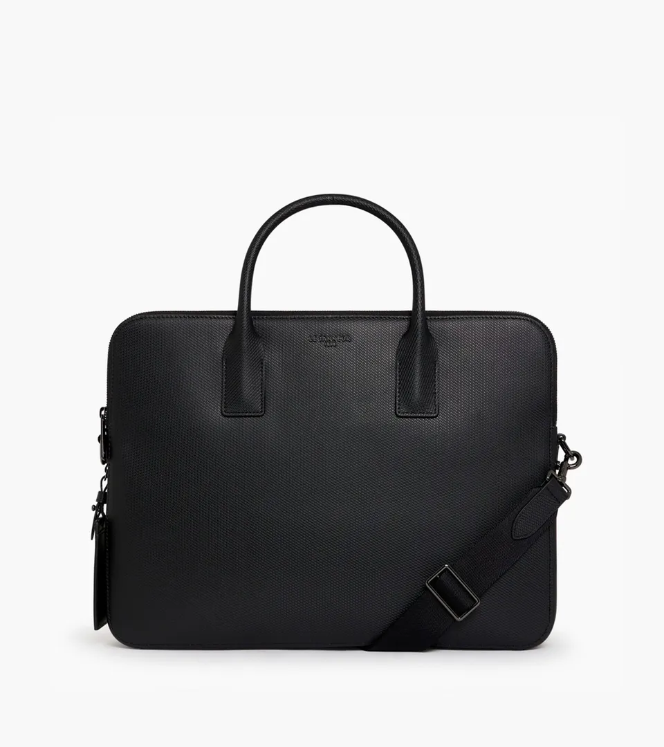 Le Tanneur Accessories Emile porte-documents cuir noir 15 pouces