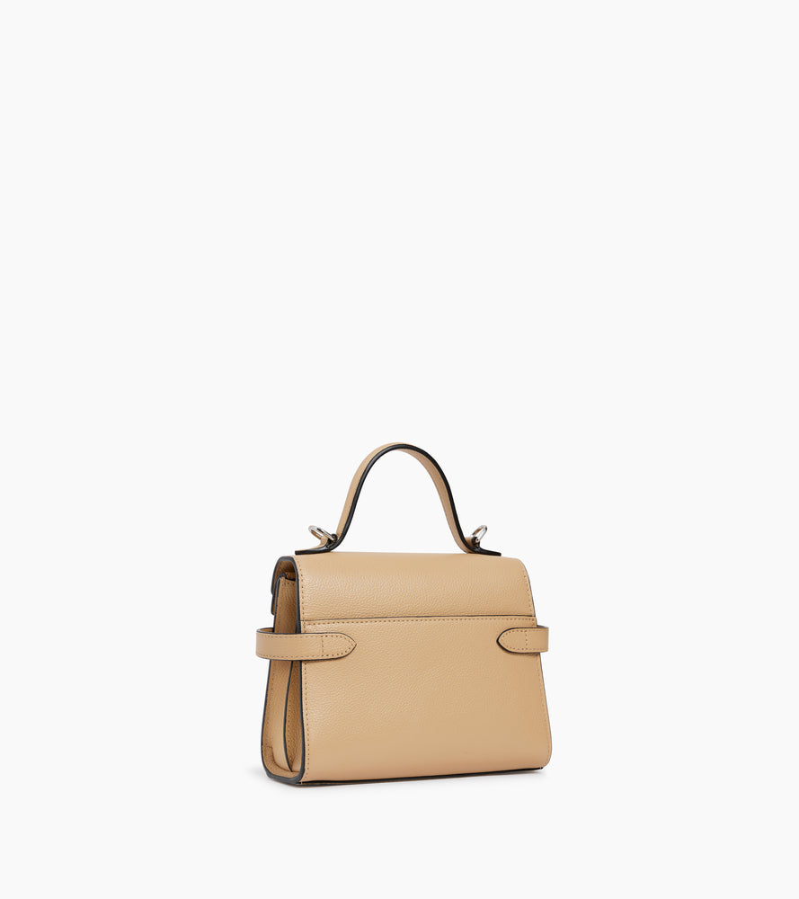 Le Tanneur Emilie petit sac cuir grainé Desert