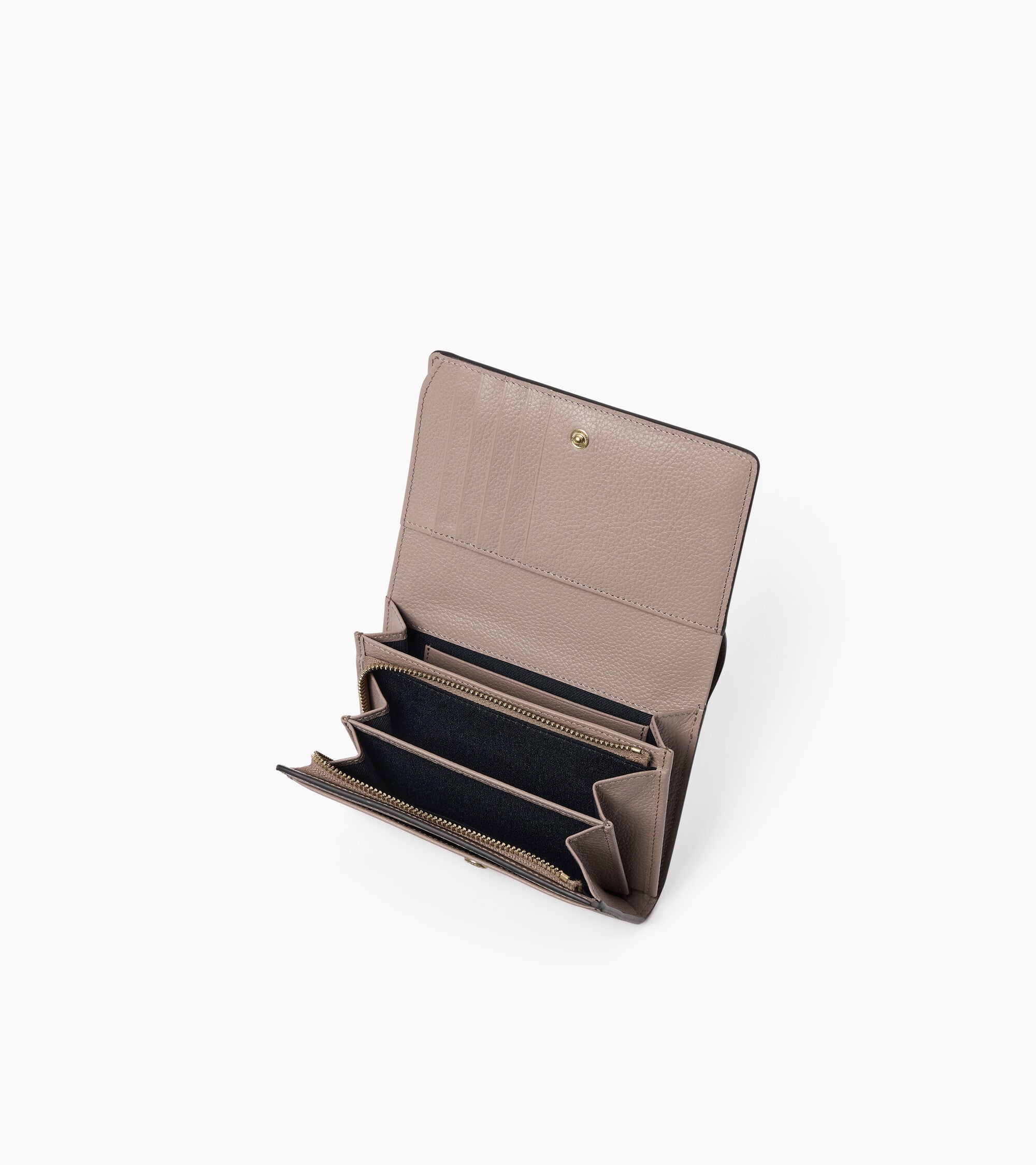 Le Tanneur Louison portefeuille à rabat cuir gris Fossil Grey