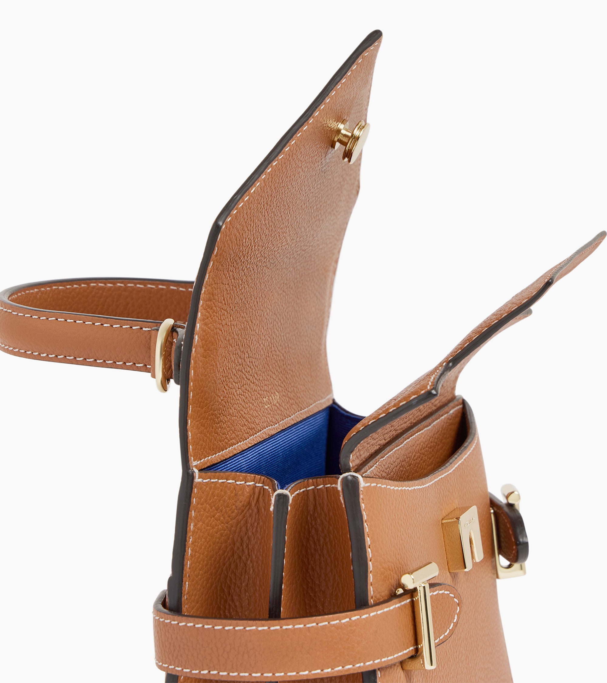 Le Tanneur Emilie petit sac cuir grainé marron