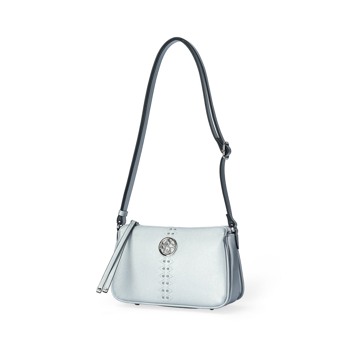 MAC ALYSTER Tentation sac bandoulière argent compact
