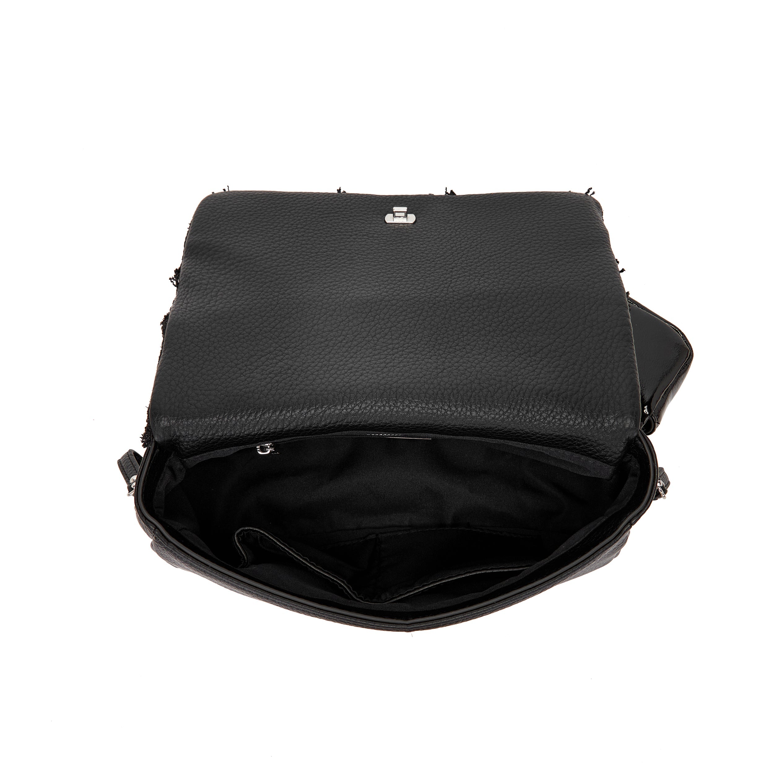La Carrie Isabel Cross sac épaule black toile 32 cm
