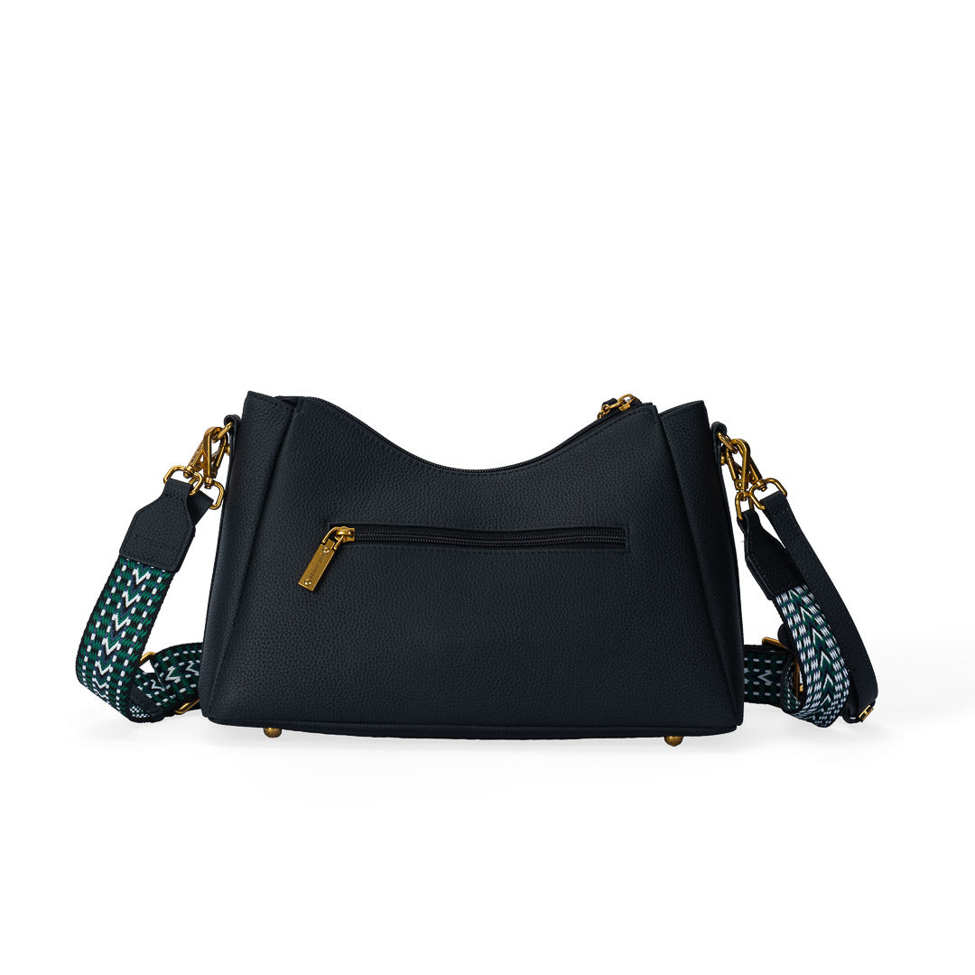 MAC ALYSTER Giulia sac besace cuir noir bandoulière