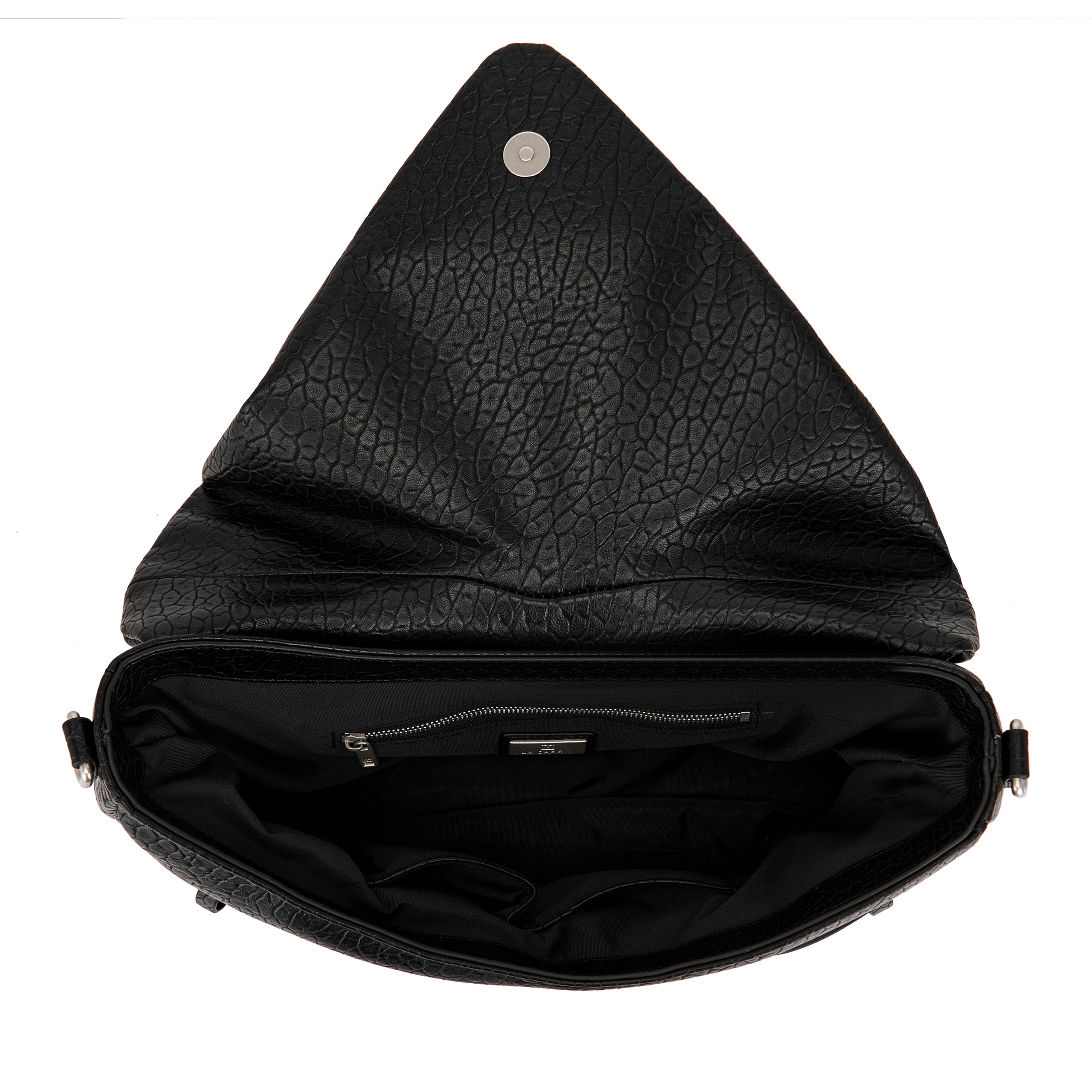La Carrie Belty sac bandoulière noir chaîne 36 cm