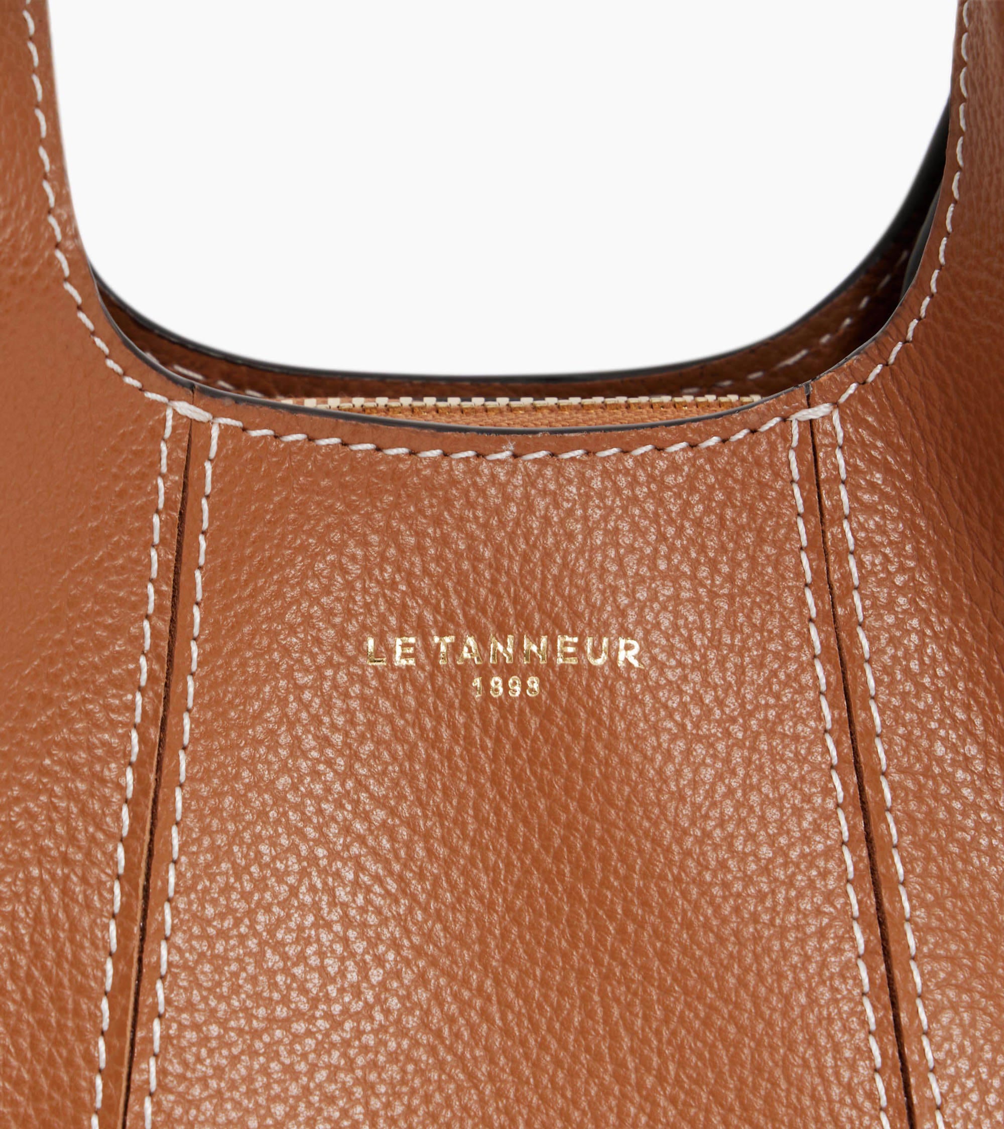 Le Tanneur Juliette mini sac cuir grainé Brown Tan