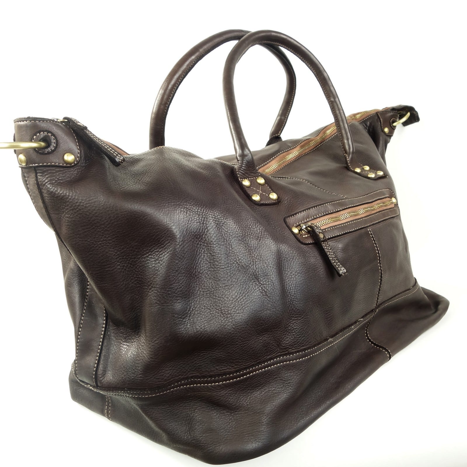 Collection Esprit Cuir Lorenzo sac de voyage cuir marron
