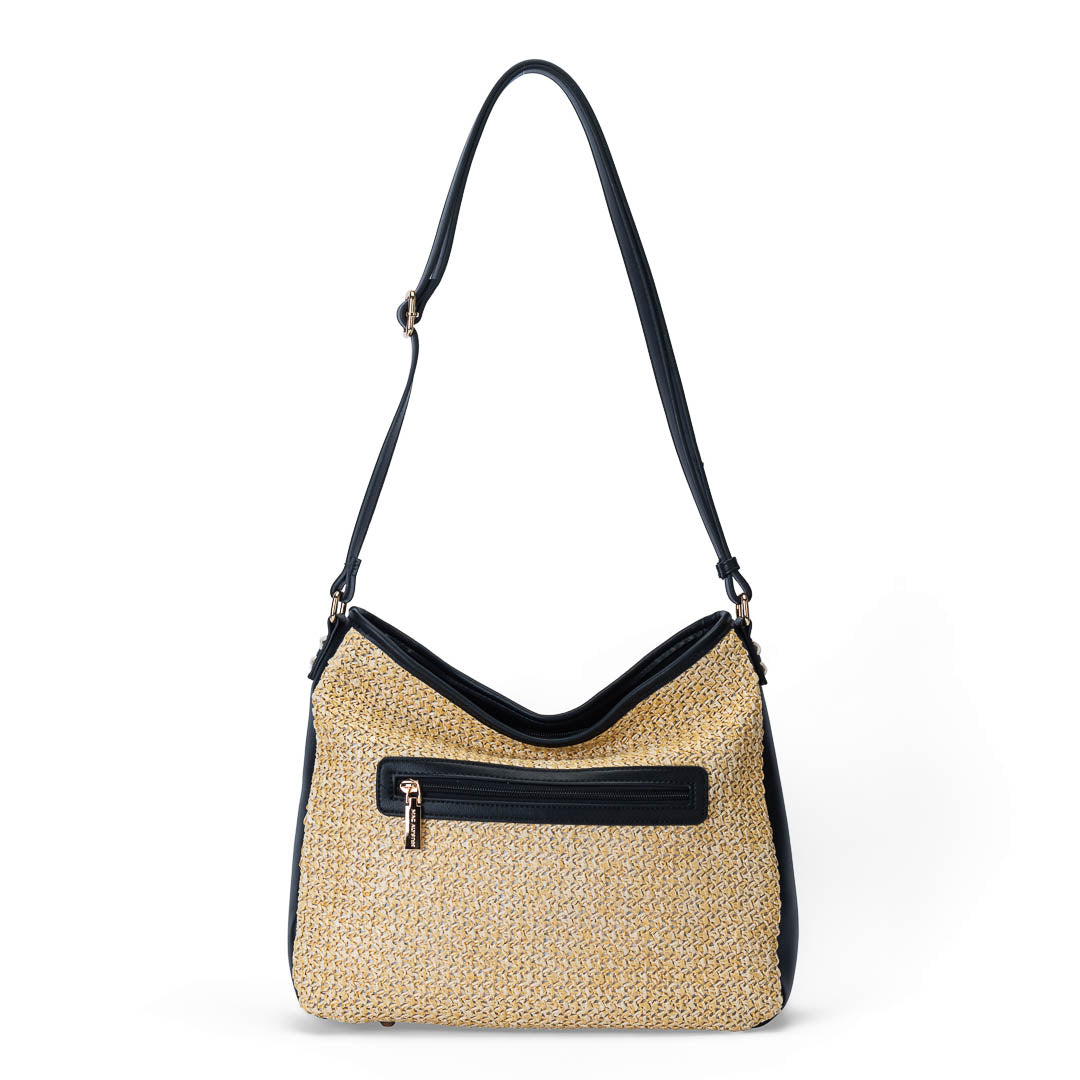 MAC ALYSTER Saint-Martin sac besace Noir grand format épaule