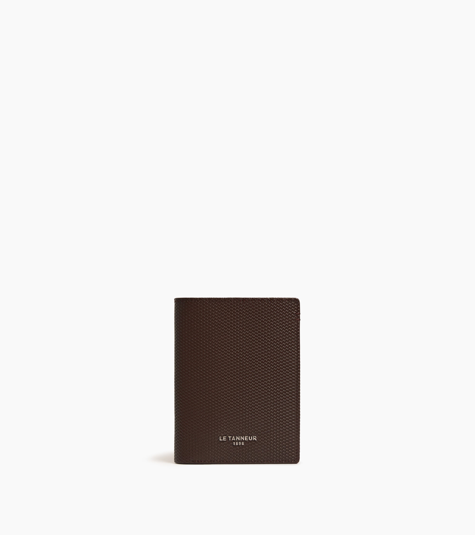 Le Tanneur Lucien portefeuille vertical cuir T Marron Arabica
