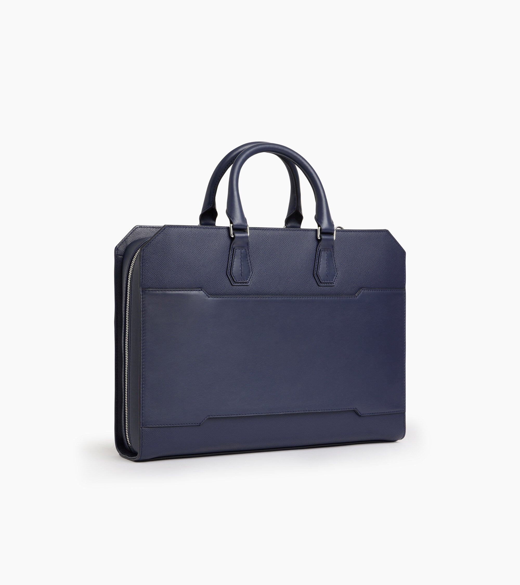 Le Tanneur Gaston porte-documents cuir bleu 15" Twilight