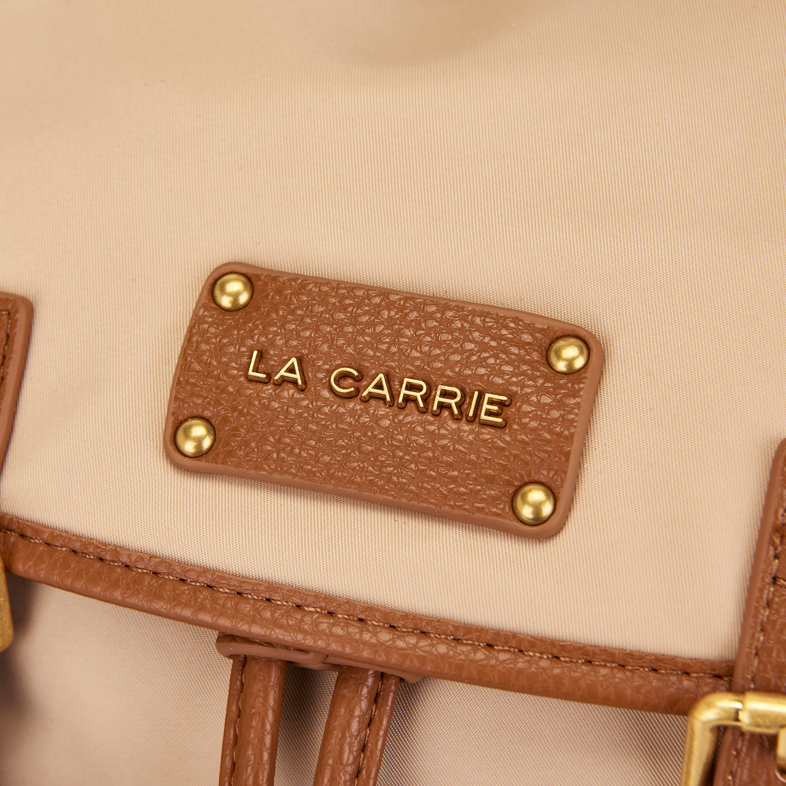 La Carrie Dark Wave sac à dos beige nylon