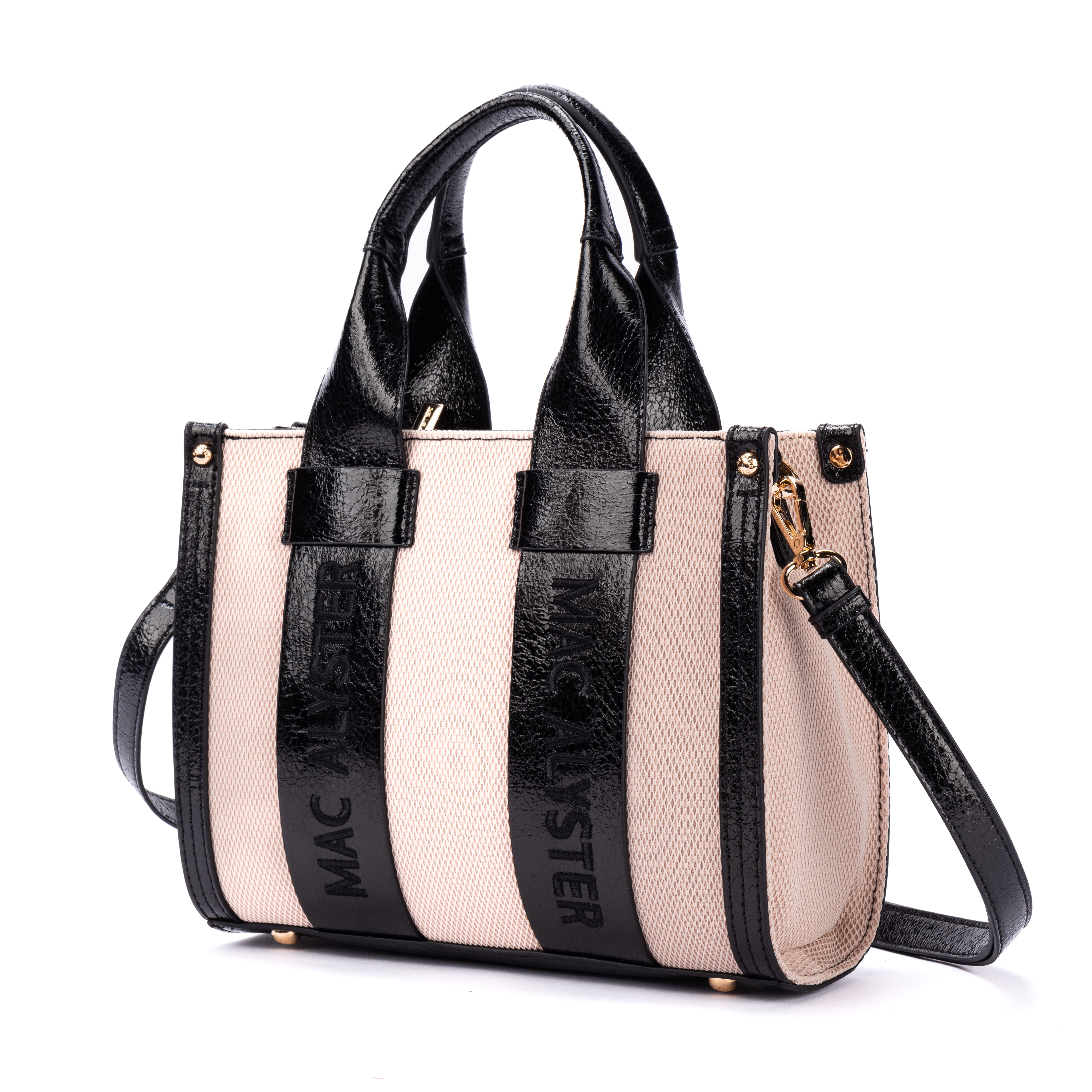 MAC ALYSTER Miss Clover sac à main Doré irisé 27x8x21 cm