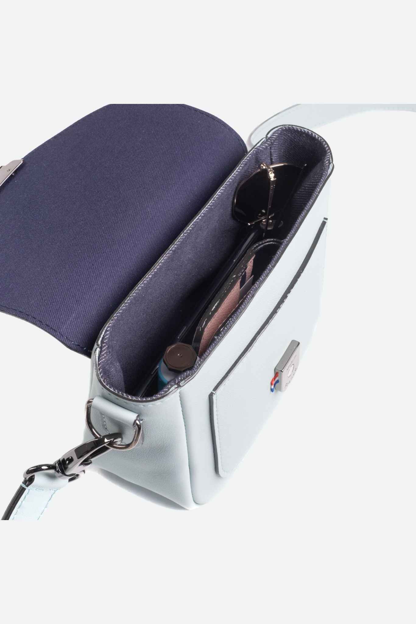 Nodie's Isée vert céladon mini sac bandoulière cuir
