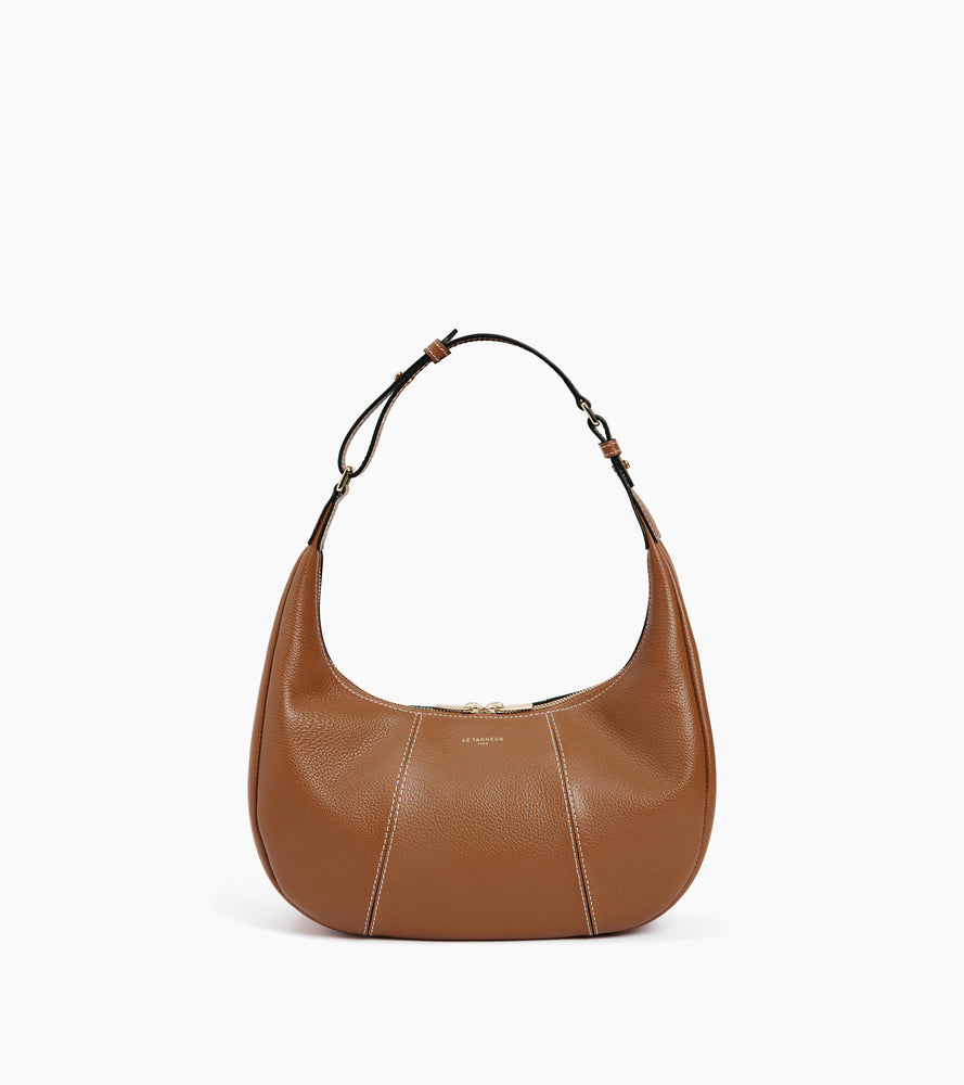 Le Tanneur Juliette petit sac hobo cuir marron