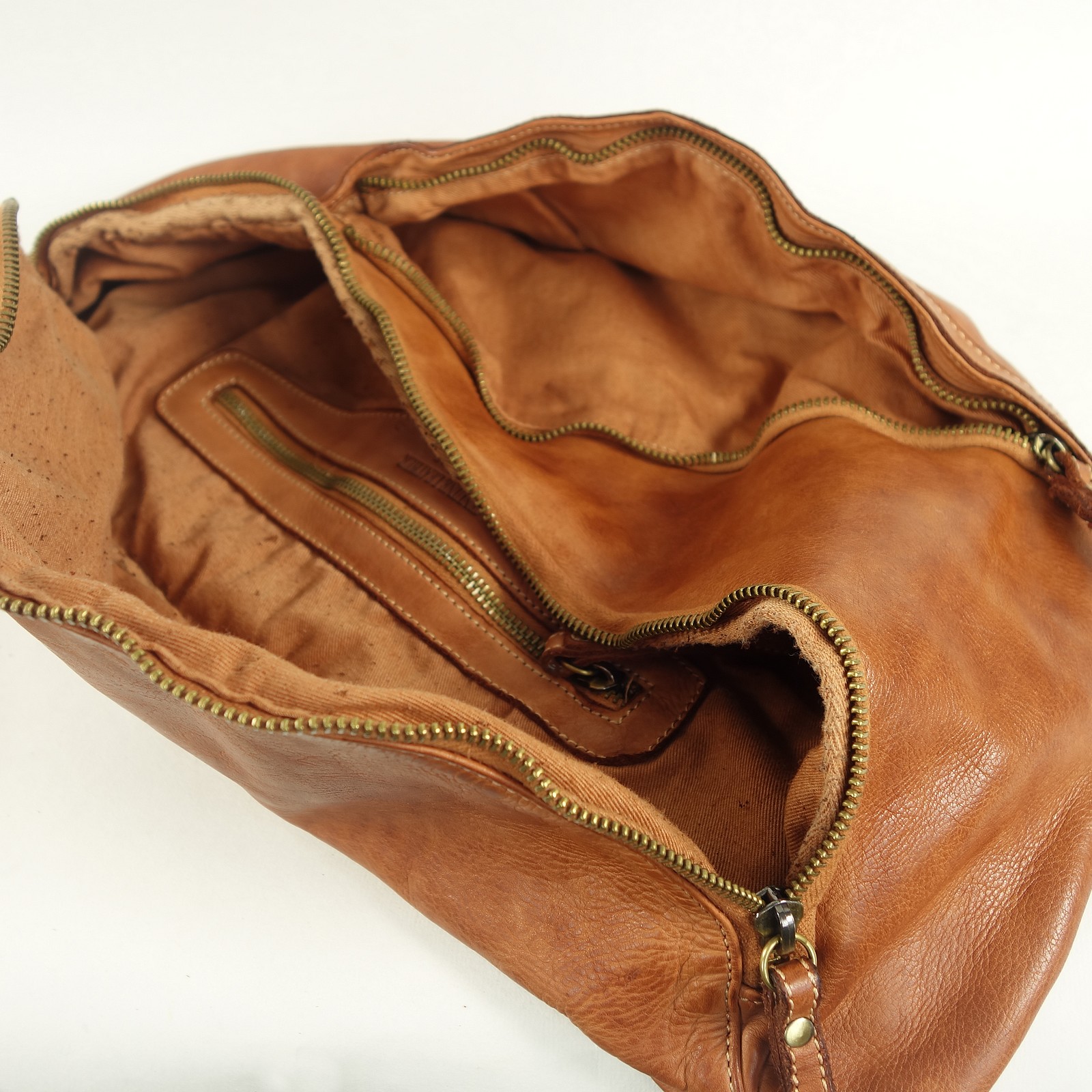 Collection Esprit Cuir BEN sac banane XL cuir caramel vintage