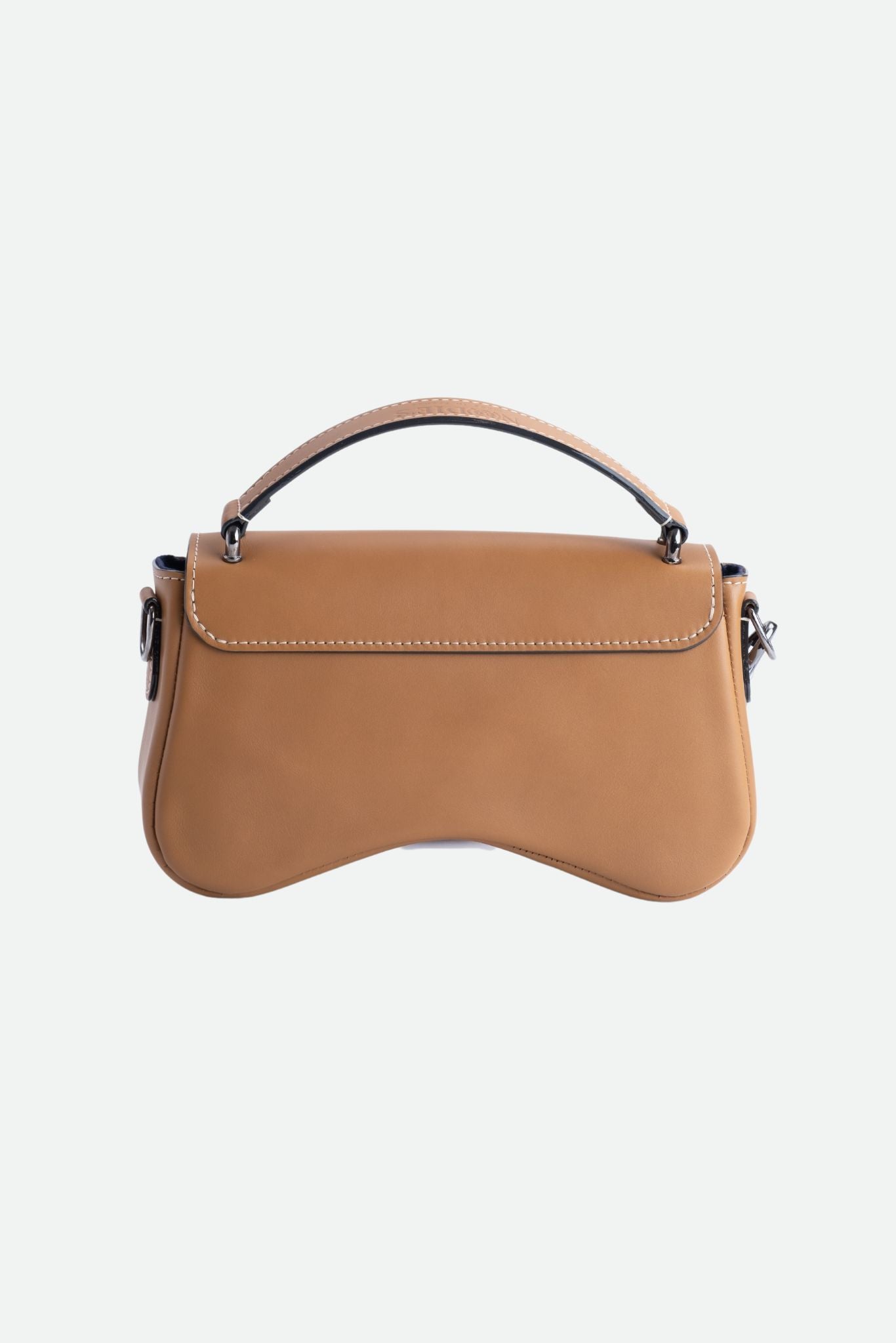 Nodie's L'iconique sac baguette cuir camel lisse