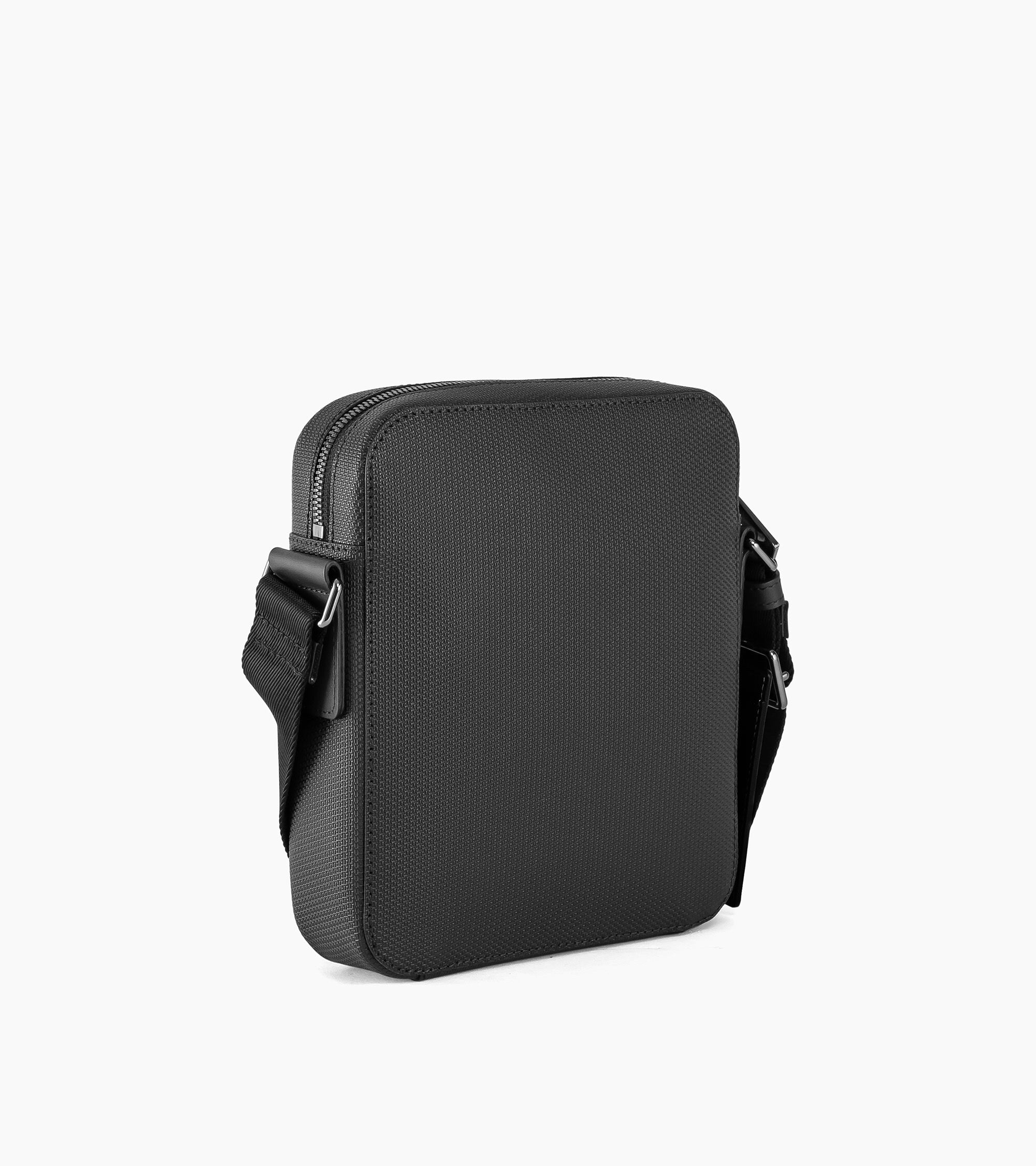 Le Tanneur Emile petite sacoche cuir signature T noir Black