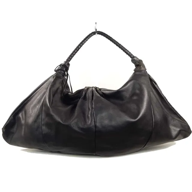 Collection Esprit Cuir Nadia grand sac cuir noir