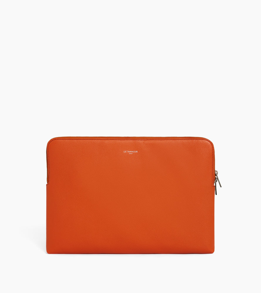 Le Tanneur pochette ordinateur 14 pouces cuir grainé