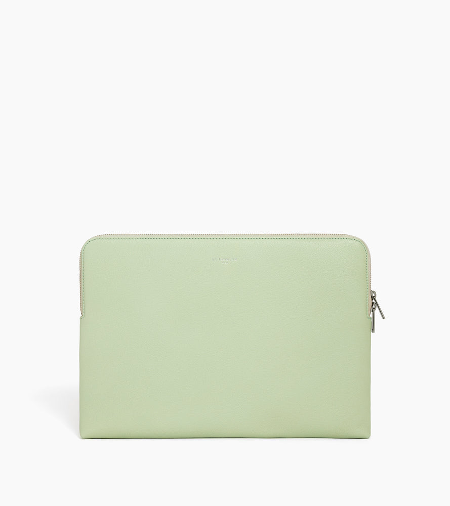 Le Tanneur pochette ordinateur 14" cuir grainé doublée